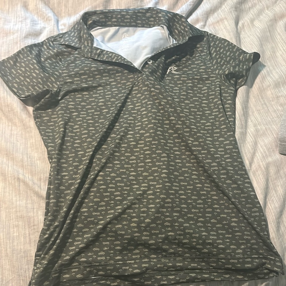 Army green rhoback polo